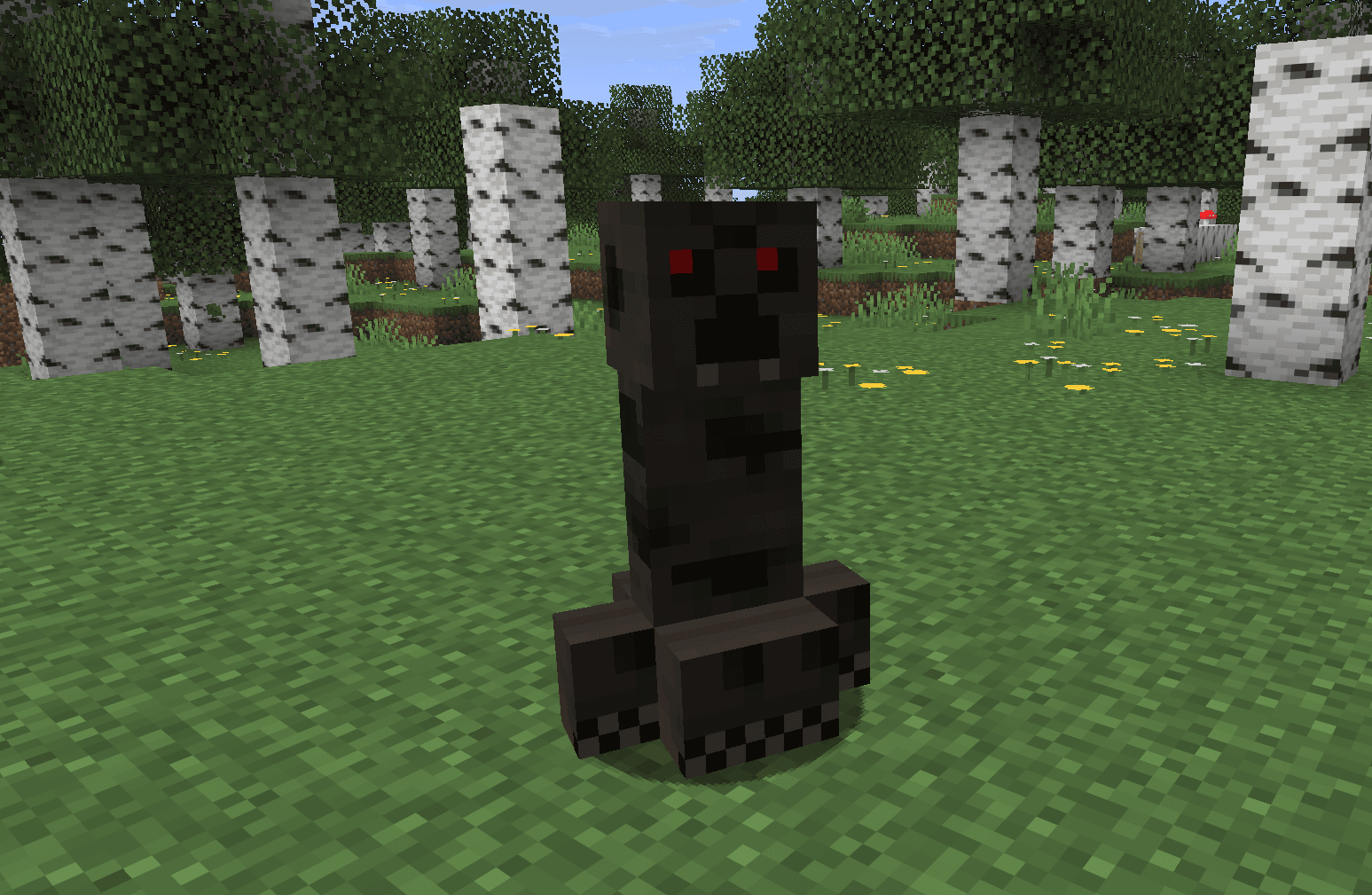 A charged six-legged Spider Creeper rendered in Minecraft 26.2